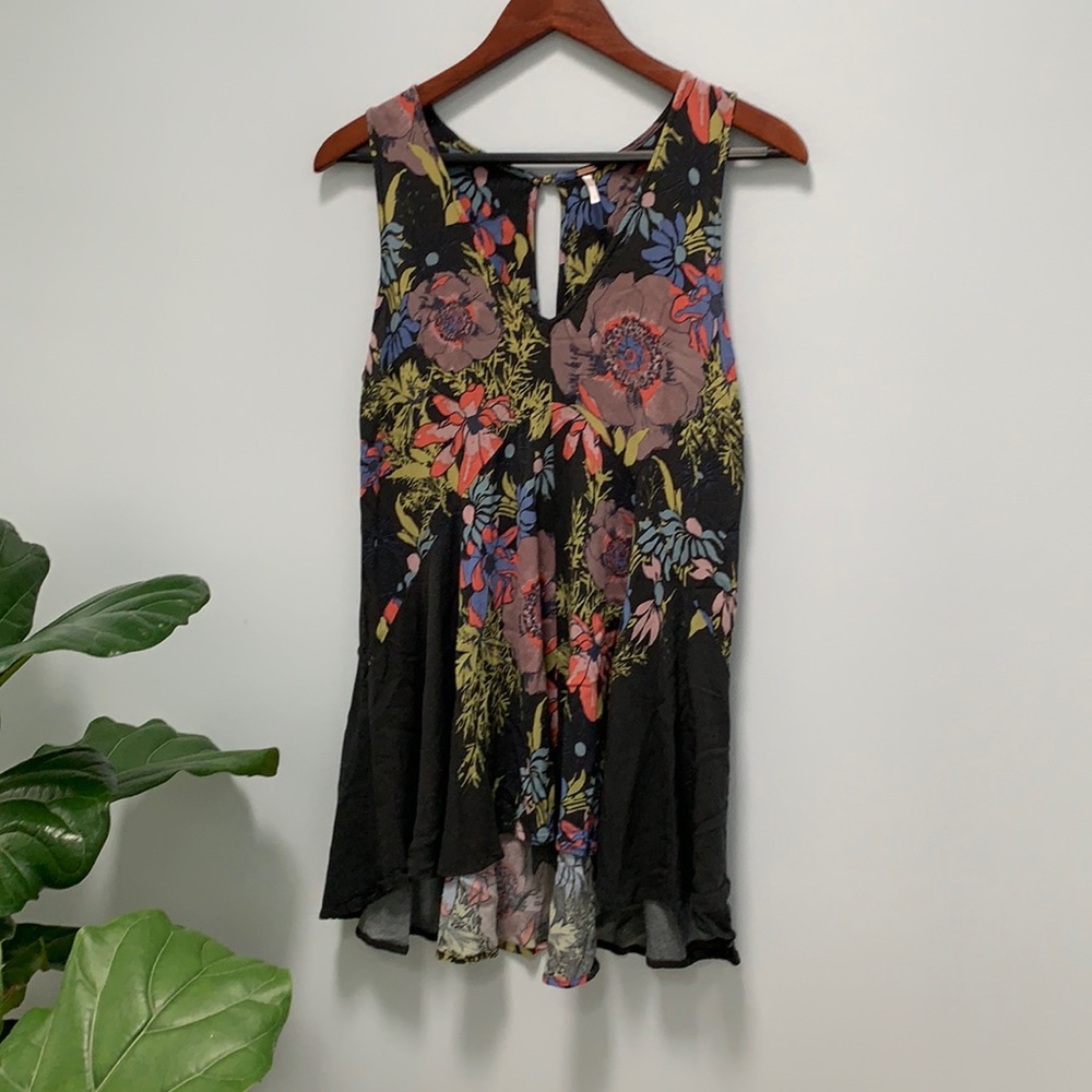 Free People floral tank top, sz S